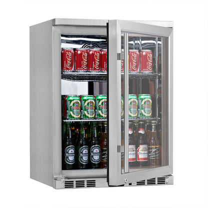 24" Wide Built-in/Freestanding Under Counter Beer Cooler Drinks Stainless Steel (KBU55M)