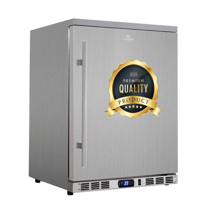 24" Wide  Built-in/Freestanding Outdoor Beer Fridge Cooler Stainless Steel (KBU55ASD)