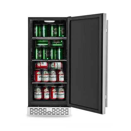 15″ Wide Built-in 2.9 cu. ft. Beer Keg Froster Beverage Refrigerator with Digital Controls – ETL Sanitation Mark (BEF-286SB)