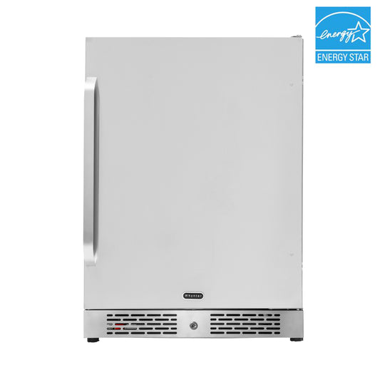 24″ Wide Built-In Energy Star 5.3 cu. ft. Indoor/Outdoor Beverage Refrigerator in Stainless Steel  (BOR-53024)