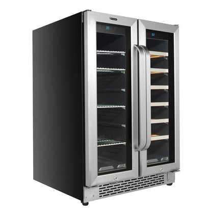 24″ Wide Built-In Dual Zone Wine and Beverage Center (BWB-2060FDS)