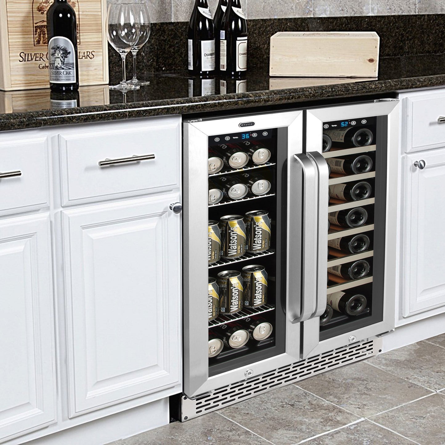 24″ Wide Built-In Dual Zone Wine and Beverage Center (BWB-2060FDS)