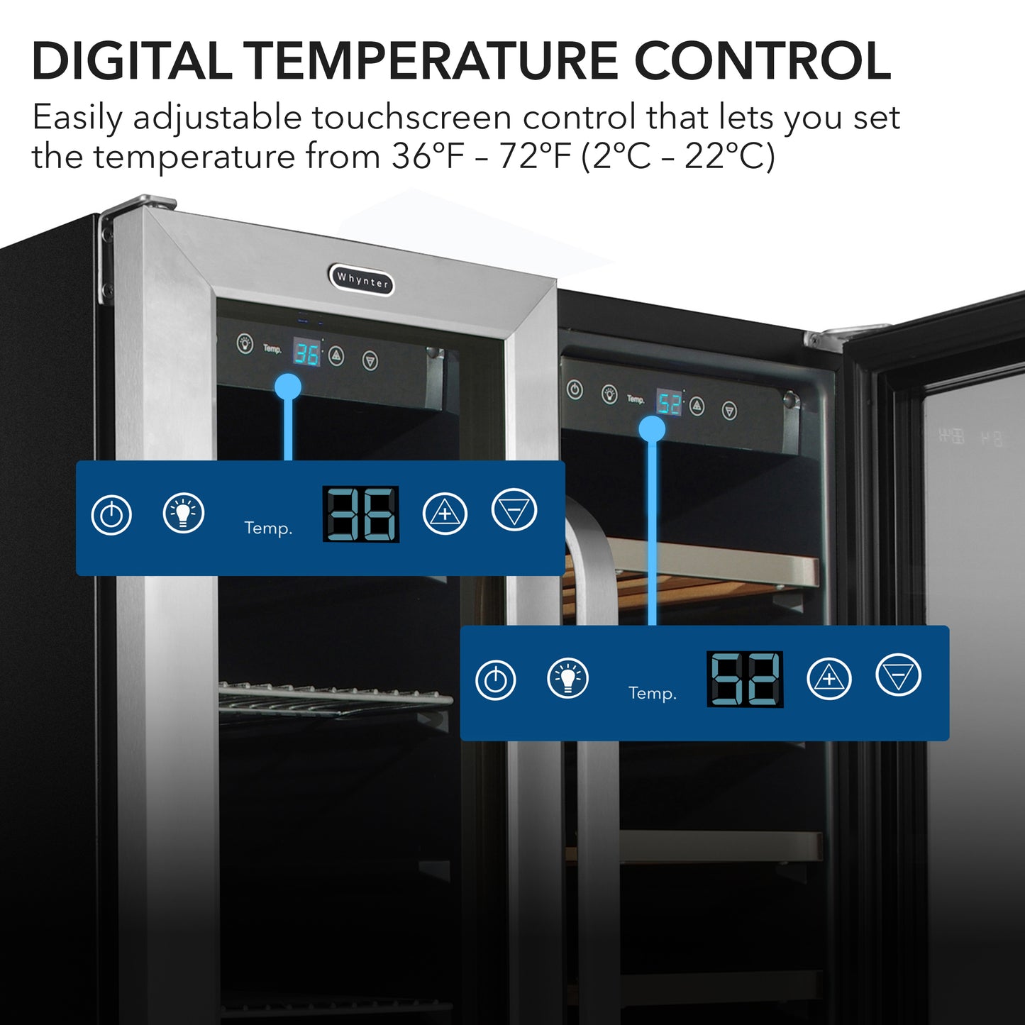 24″ Wide Built-In Dual Zone Wine and Beverage Center (BWB-2060FDS)