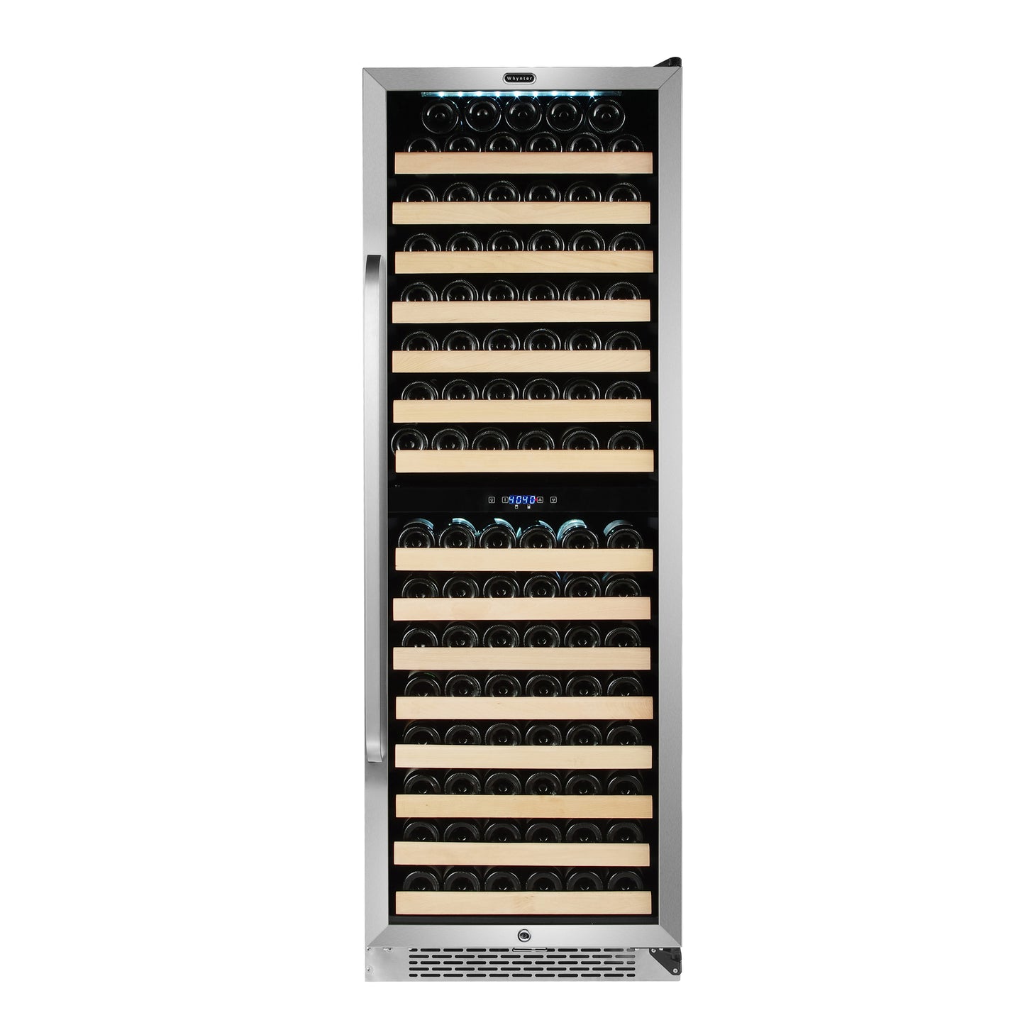 24″ Wide 164 Bottle Large Capacity Built-in Dual Zone Wine Refrigerator (BWR-1642DZ)