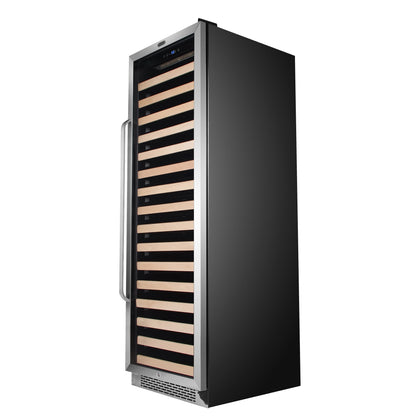 24″ Wide 166 Bottle Large Capacity Built-in Stainless Steel Wine Refrigerator (BWR-1662SD)