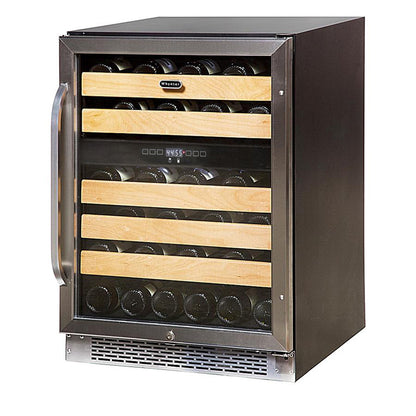 24″ Wide 46 bottle Dual Temperature Zone Built-In Wine Refrigerator (BWR-462DZ)