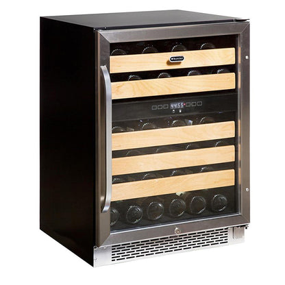 24″ Wide 46 bottle Dual Temperature Zone Built-In Wine Refrigerator (BWR-462DZ)