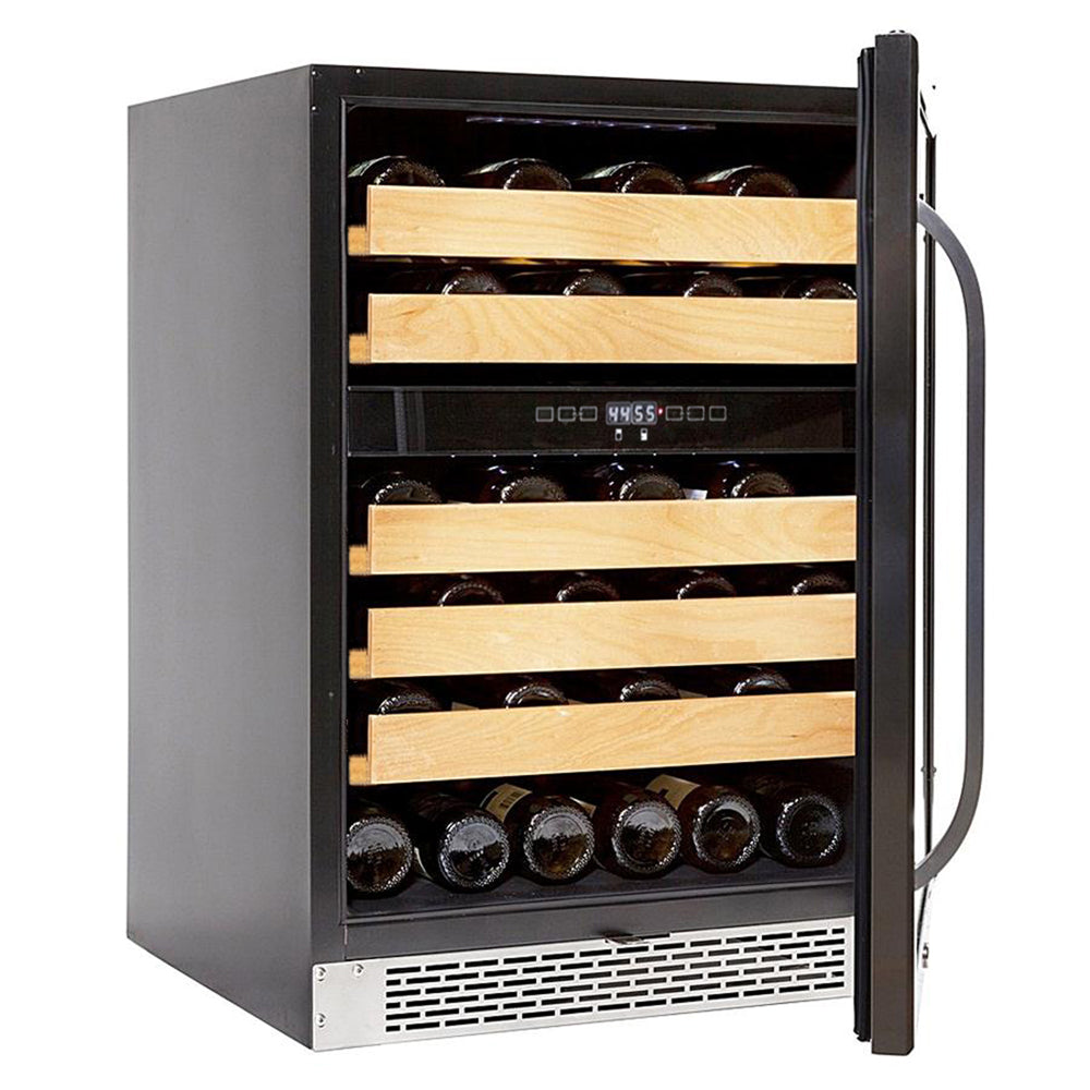 24″ Wide 46 bottle Dual Temperature Zone Built-In Wine Refrigerator (BWR-462DZ)