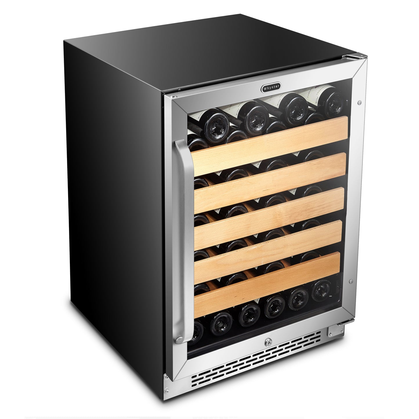 24″ Wide Built-In Stainless Steel 54 Bottle Wine Refrigerator Cooler (BWR-541STS)