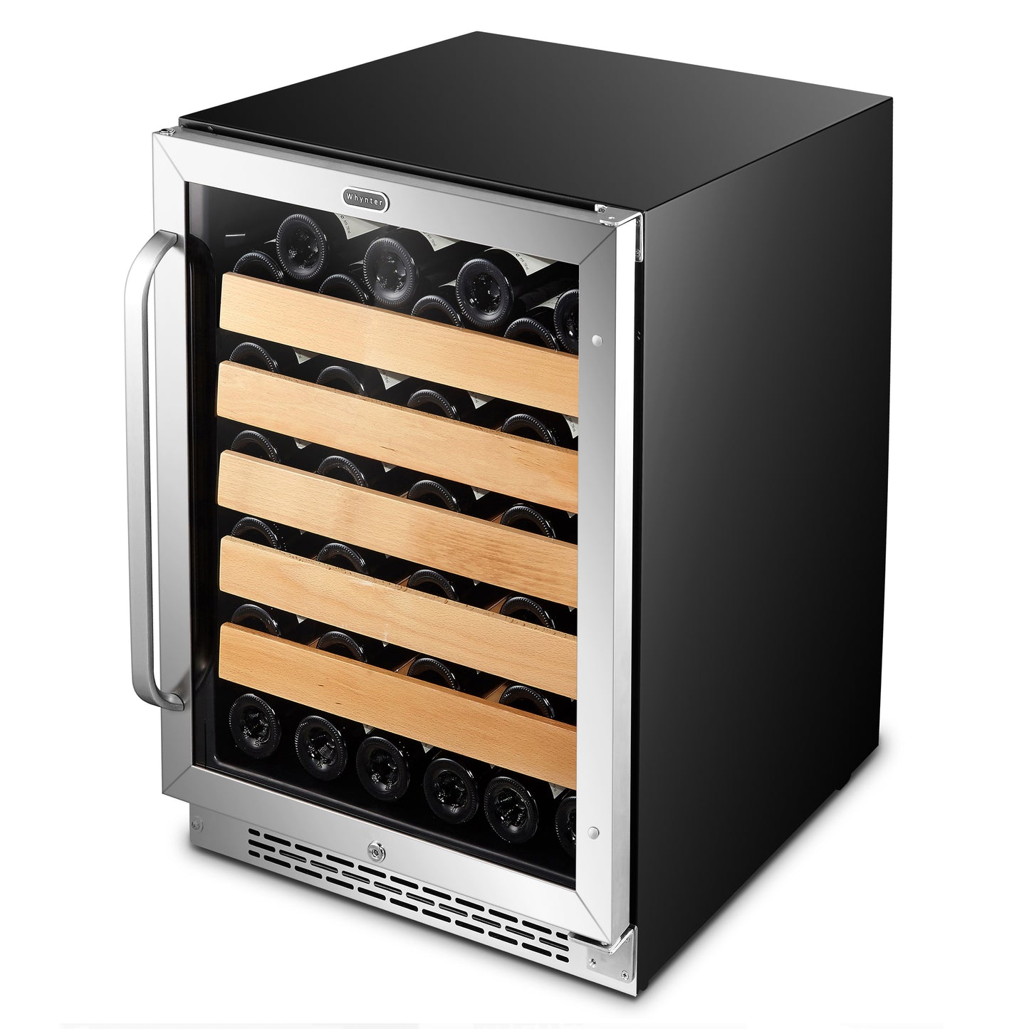 24″ Wide Built-In Stainless Steel 54 Bottle Wine Refrigerator Cooler (BWR-541STS)