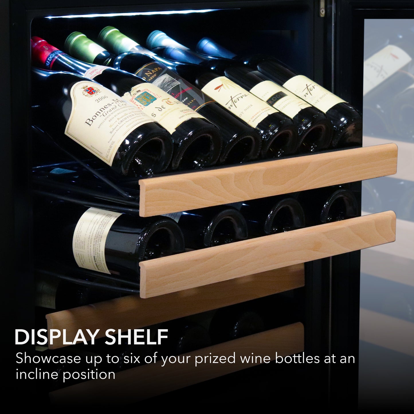 24″ Wide 92 Bottle Built-in Large Capacity Dual Zone Wine Refrigerator (BWR-0922DZ)