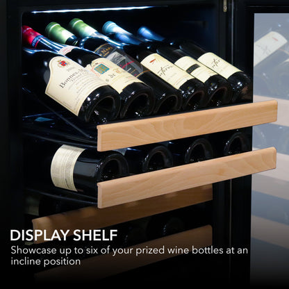 24″ Wide 92 Bottle Built-in Large Capacity Dual Zone Wine Refrigerator (BWR-0922DZ)