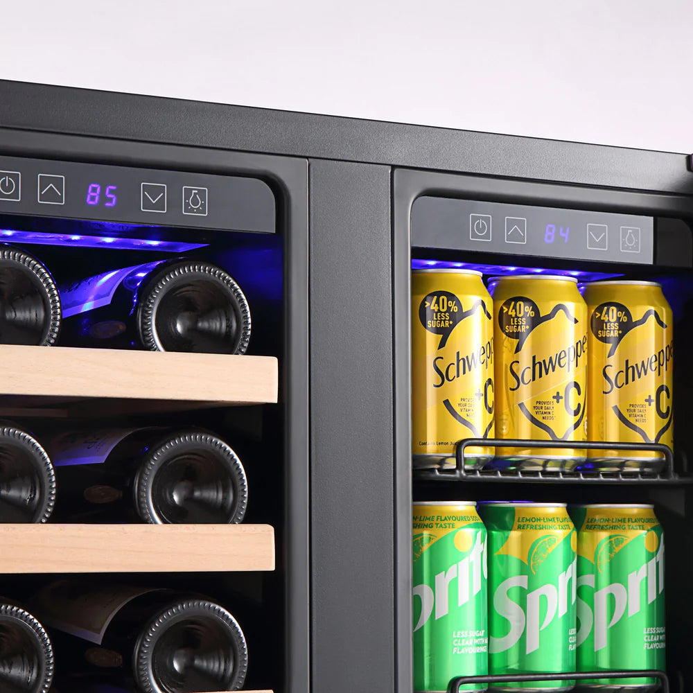 Empava 24" Dual Zone Built-in/Free-standing Wine and Beer Fridge Beverage Cooler (EMPV-BR03D)