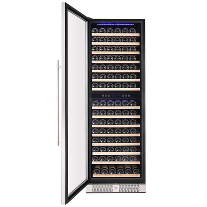 Empava Dual Zone Built-in/Freestanding Wine Cooler 70" Tall Wine Fridge (EMPV-WC08D)