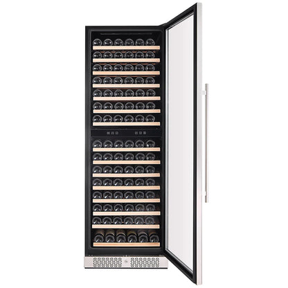 Empava Dual Zone Built-in/Freestanding Wine Cooler 70" Tall Wine Fridge (EMPV-WC08D)