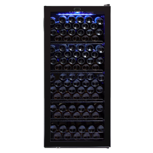 24" Wide 124 Bottle Freestanding Wine Refrigerator (FWC-1201BB)