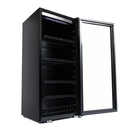 24" Wide 124 Bottle Freestanding Wine Refrigerator (FWC-1201BB)