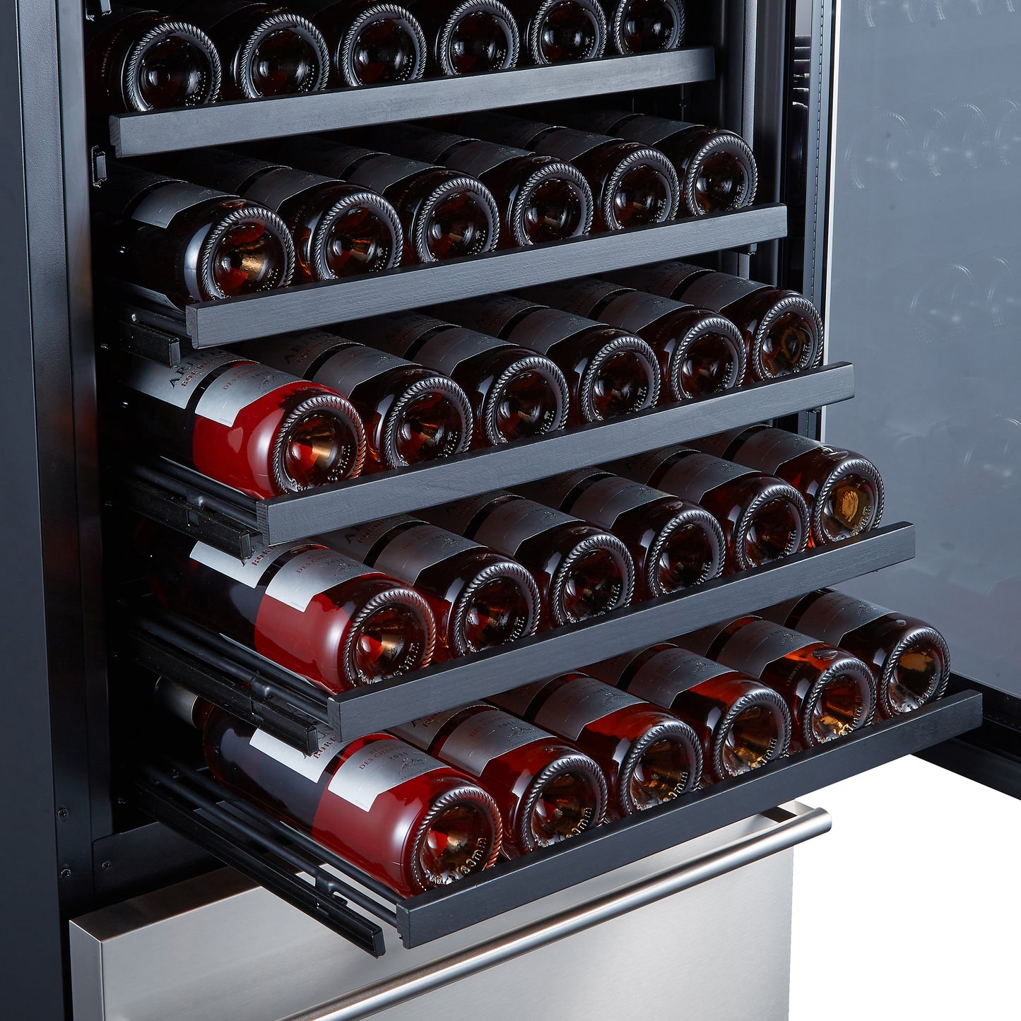 24" Wide Built-In Compressor Wine Cooler Dual Zone 108 Bottles (FWCDR6628-24S)