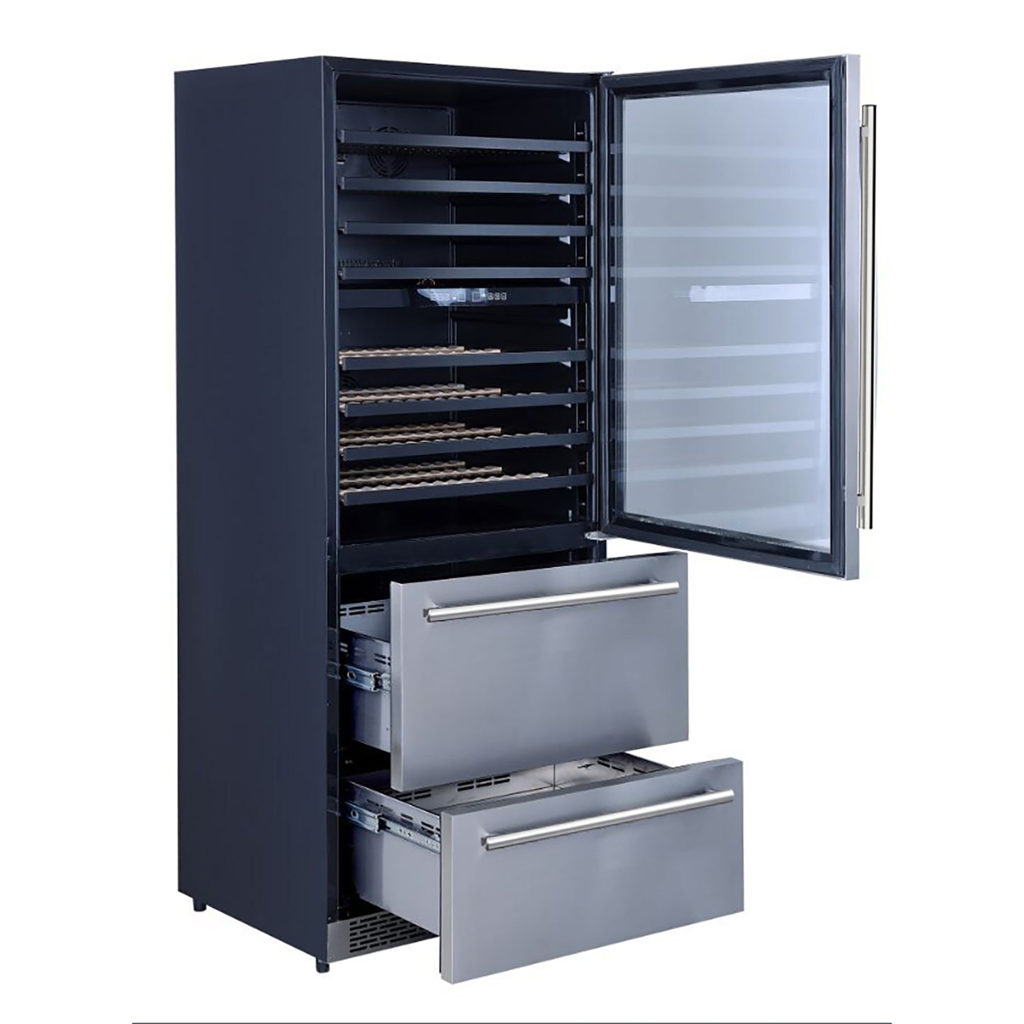 30" Wide Freestanding Dual Zone Wine Cooler & Refrigerator Drawer (FWCDR6661-30S)