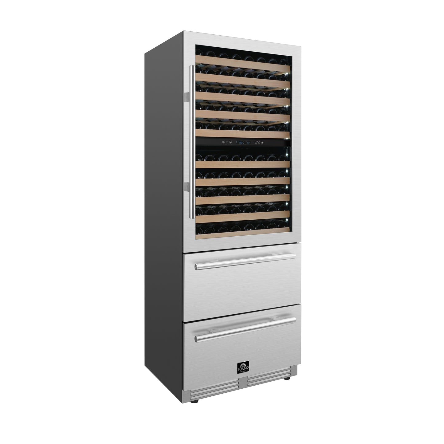 30" With Built-In Dual Zone Wine Cellar & Beverage Cooler (FWCDR6697-30S)