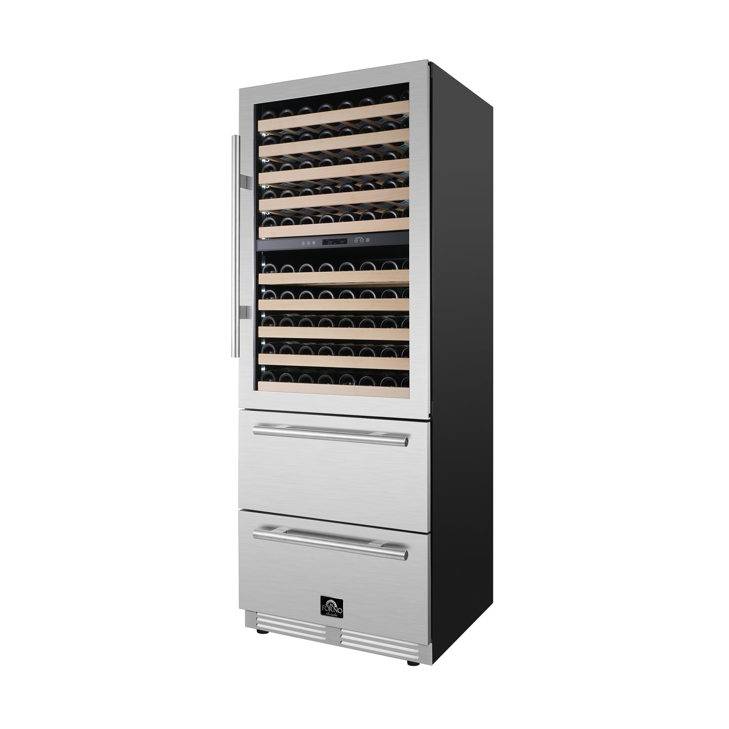 30" With Built-In Dual Zone Wine Cellar & Beverage Cooler (FWCDR6697-30S)