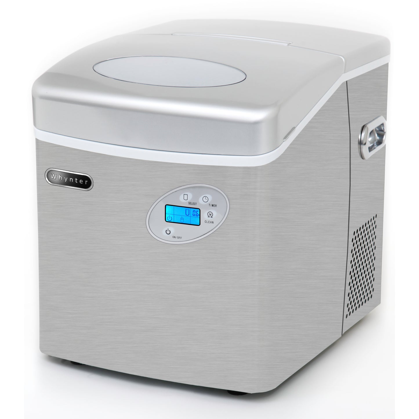 49lb Capacity Portable Stainless Steel Ice Maker with Water Connection (IMC-491DC)