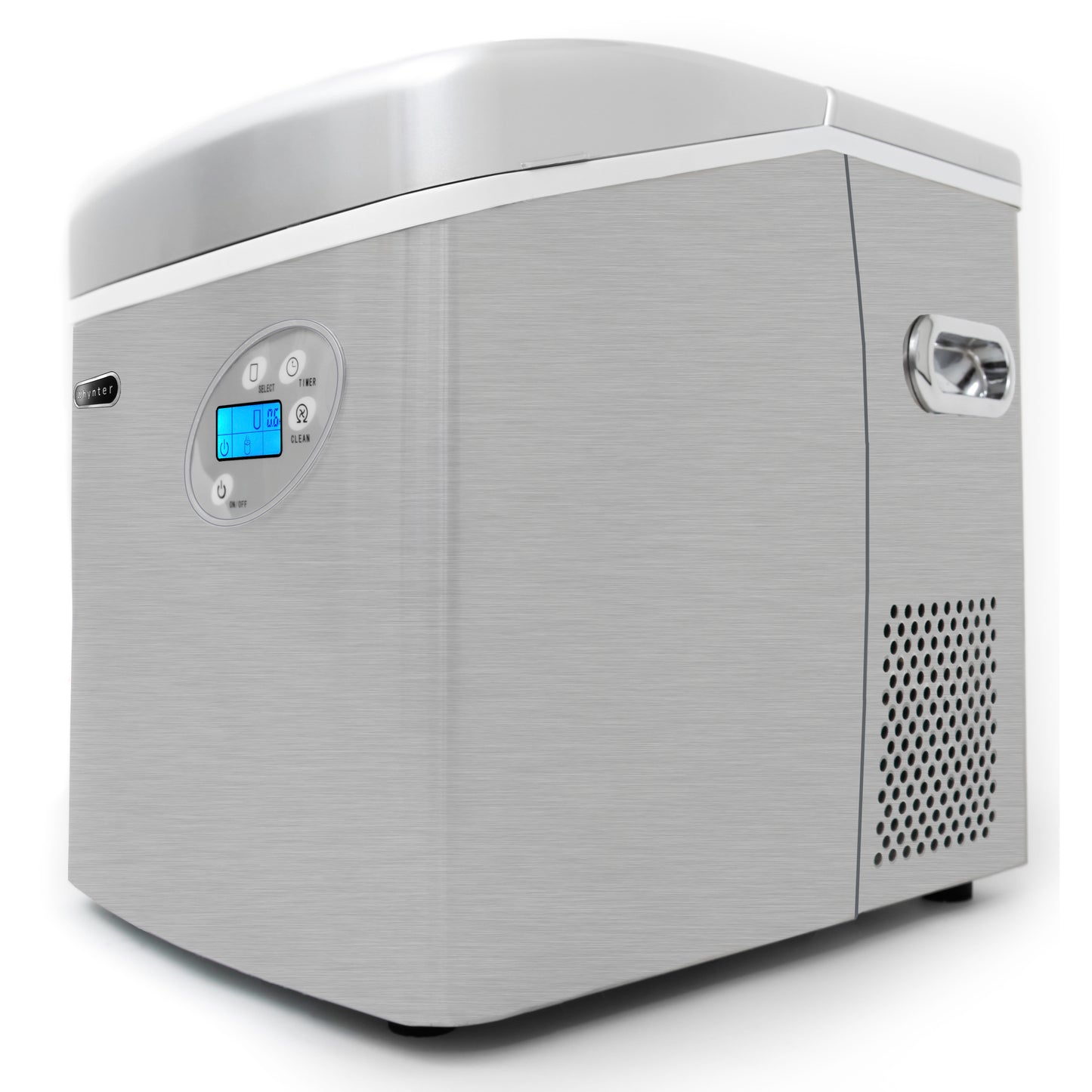 49lb Capacity Portable Stainless Steel Ice Maker with Water Connection (IMC-491DC)