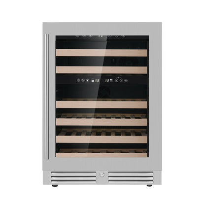 24" Wide Built-In/Freestanding LOW-E Glass Door Dual Zone Wine Cooler (KBU145DX)