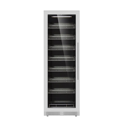 24" Wide Built-in/Freestanding Large Beverage Refrigerator With Low-E Glass Door (KBU425BX)