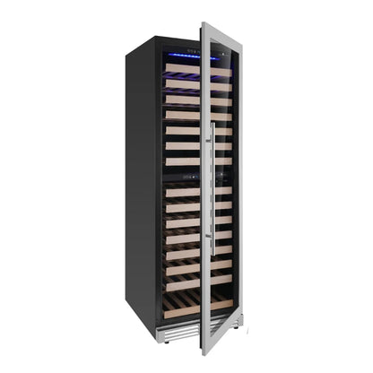 24" Wide Built-in/Freestanding Upright Single Zone Large Wine Cooler with Low E-Glass Door (KBU425WX)