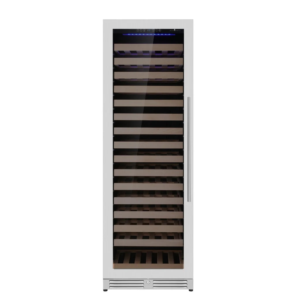 24" Wide Built-in/Freestanding Upright Single Zone Large Wine Cooler with Low E-Glass Door (KBU425WX)