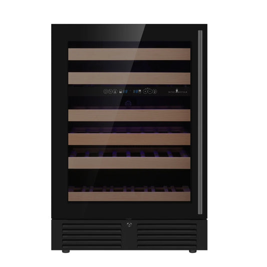 24" Wide Built-In/Freestanding LOW-E Glass Door Dual Zone Wine Cooler (KBU145DX)