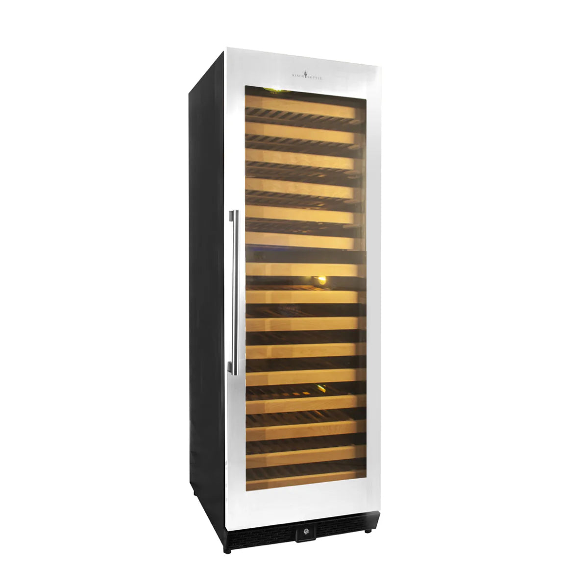 24" Wide Large Built-In/Free Standing Wine Cooler Refrigerator Drinks Cabinet with Stainless Steel Trim (KBU170WX)