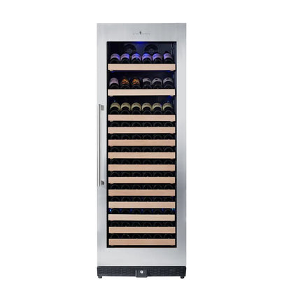 24" Wide Large Built-In/Free Standing Wine Cooler Refrigerator Drinks Cabinet with Stainless Steel Trim (KBU170WX)