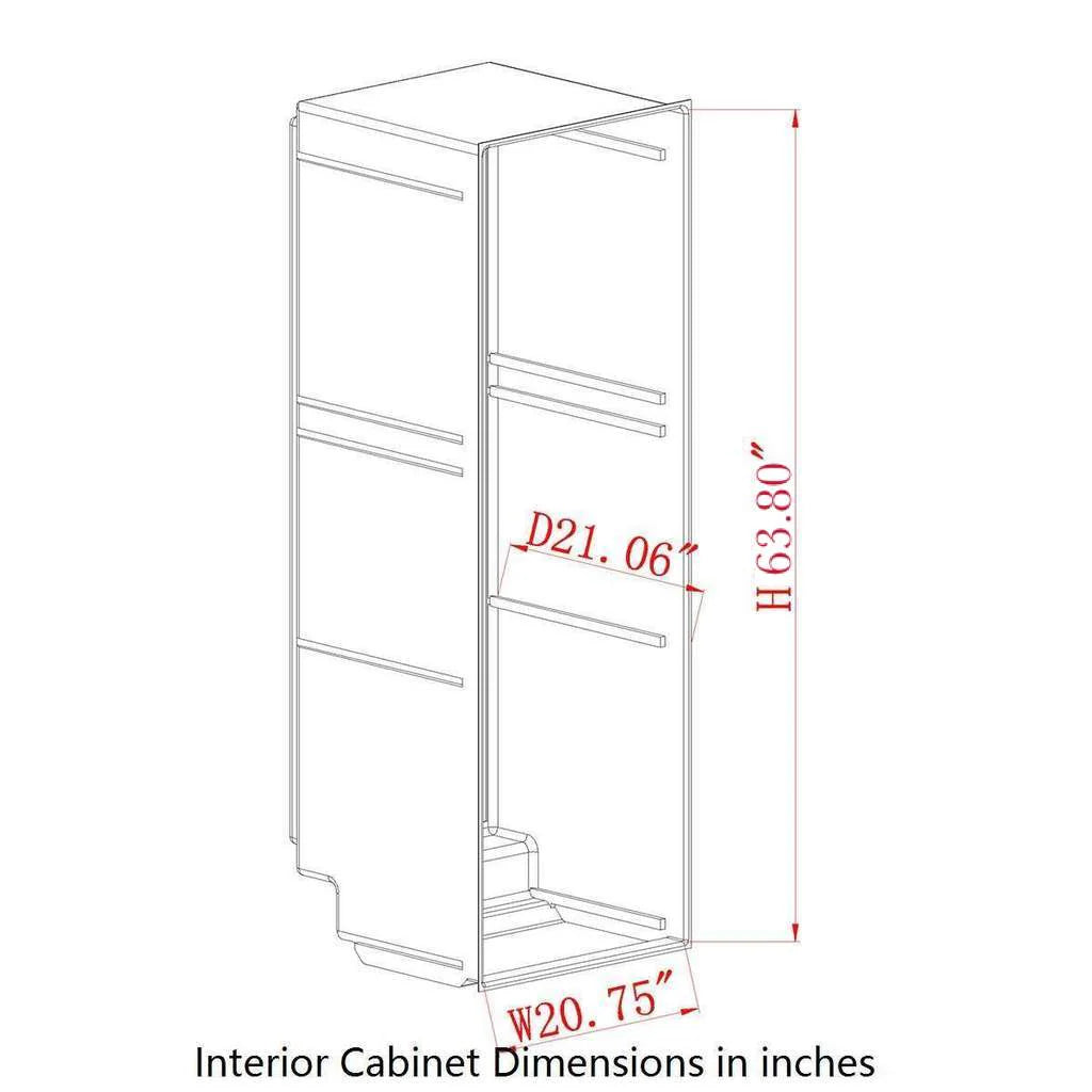 24" Wide Large Built-In/Freestanding Beverage Refrigerator With Clear Glass Door with Stainless Steel Trim (KBU170BX)