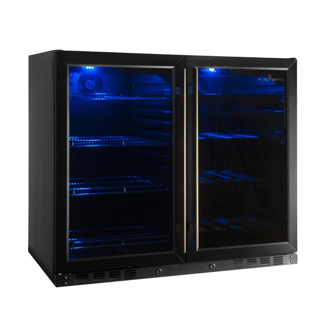 39" Wide Built-In/Freestanding Under Counter Wine And Beer Fridge Combo (KBU28LRX)