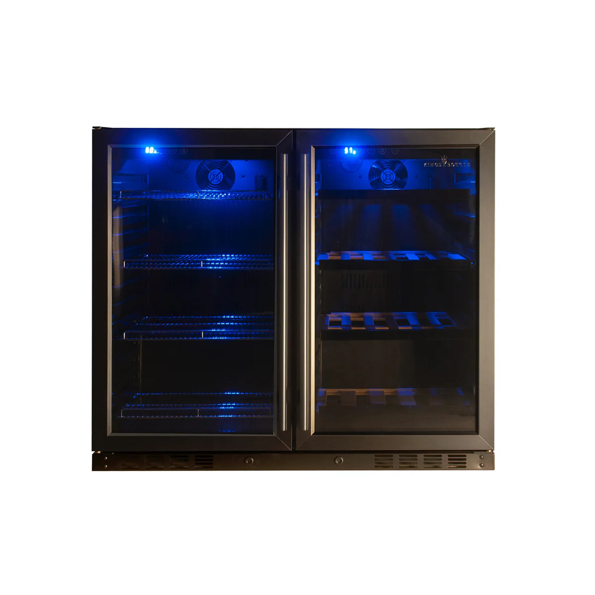 39" Wide Built-In/Freestanding Under Counter Wine And Beer Fridge Combo (KBU28LRX)