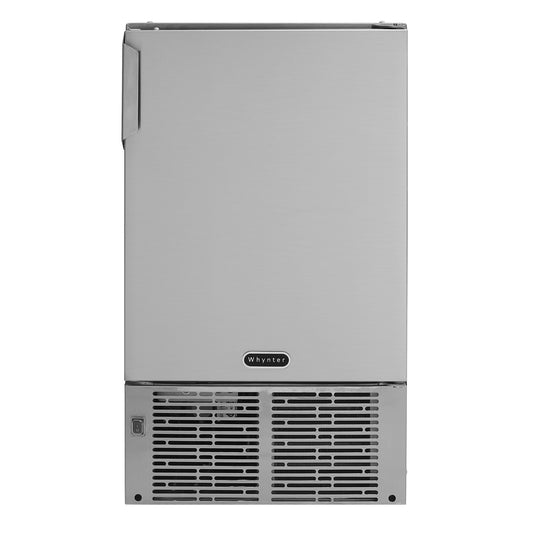 23lb Capacity 14” Wide Undercounter Automatic Stainless Steel Marine Ice Maker (MIM-14231SS)