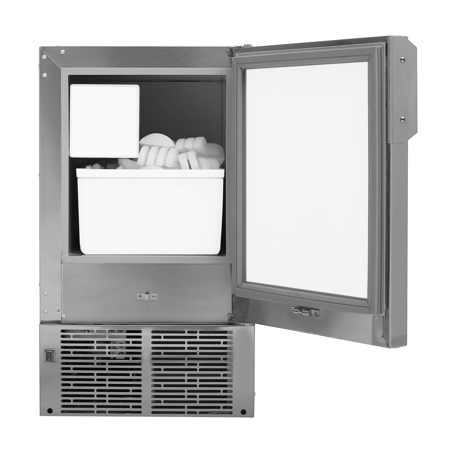 23lb Capacity 14” Wide Undercounter Automatic Stainless Steel Marine Ice Maker (MIM-14231SS)