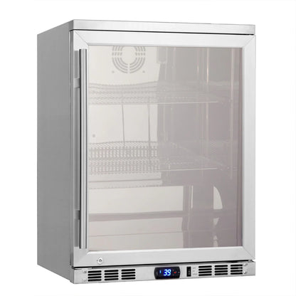 24" Wide Built-in/Freestanding Under Counter Beer Cooler Drinks Stainless Steel (KBU55M)