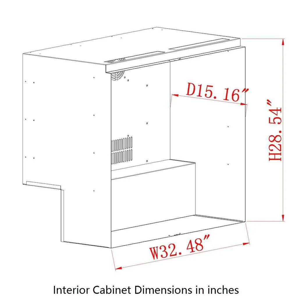 36" Wide Built-in/Freestanding Outdoor Beverage Refrigerator 2 Door For Home (KBU56ASD)