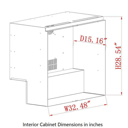 36" Wide Built-in/Freestanding Outdoor Beverage Refrigerator 2 Door For Home (KBU56ASD)